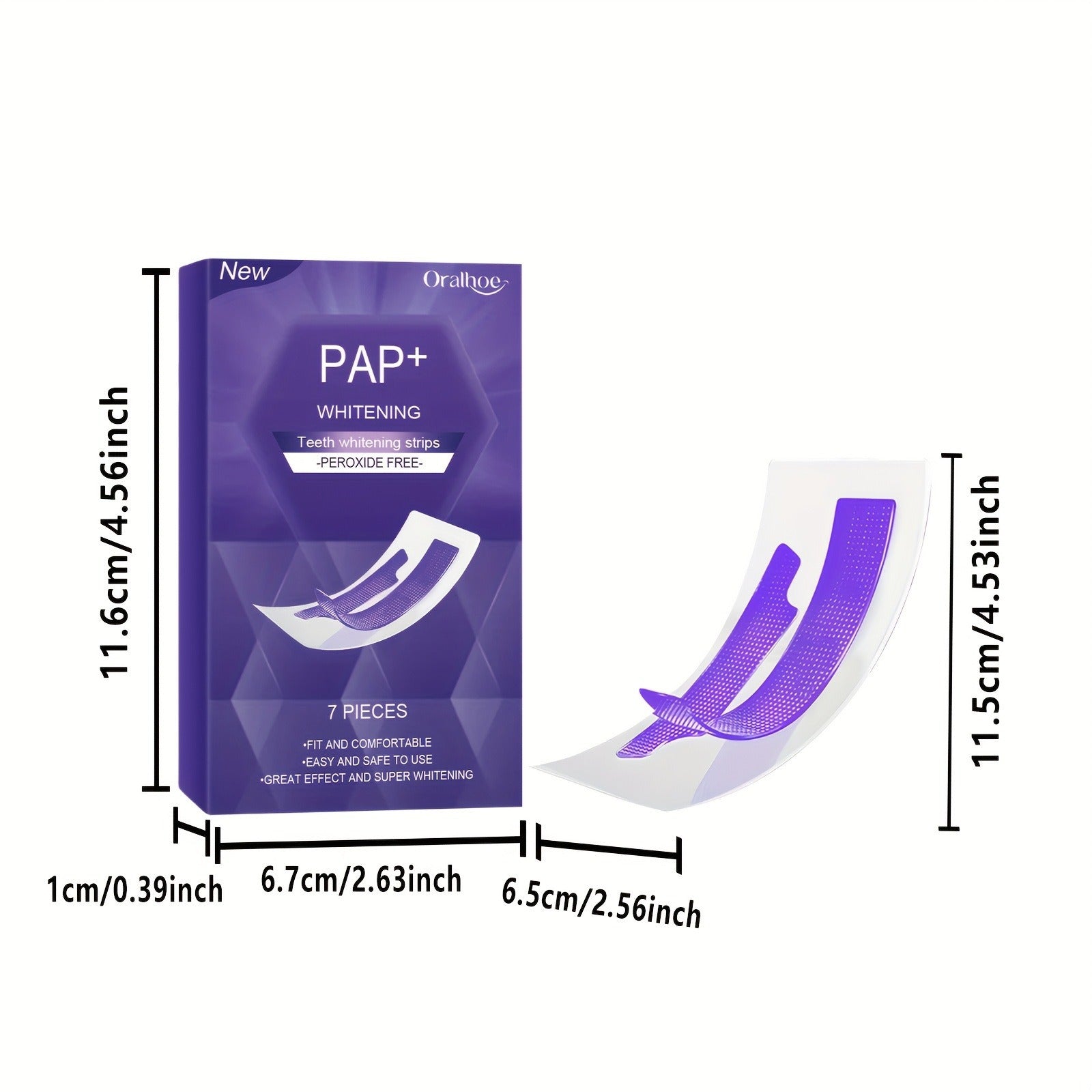 BrightBite™ Purple Whitening Strips – Peroxide-Free Stain Removal